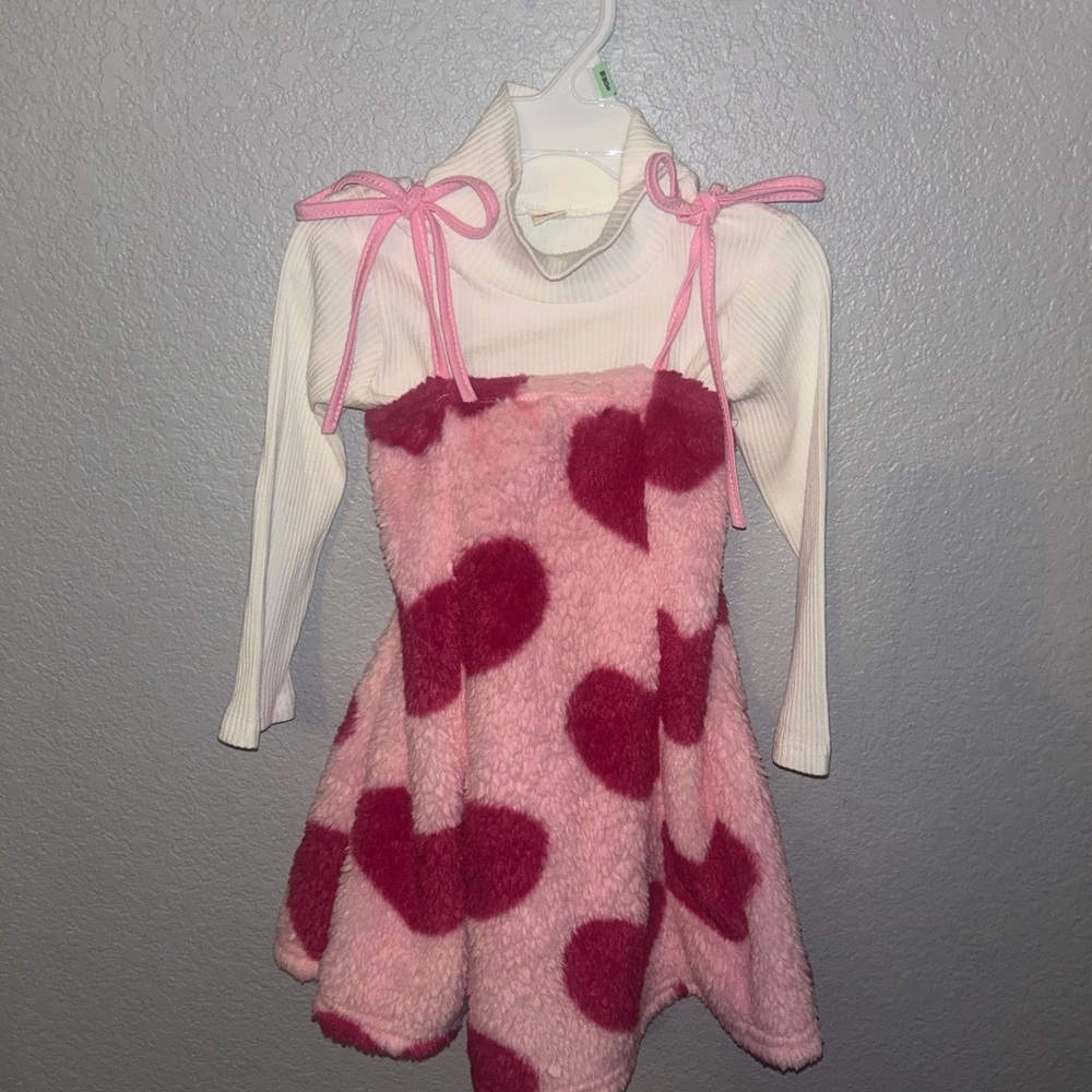 Pink and White Heart Dress